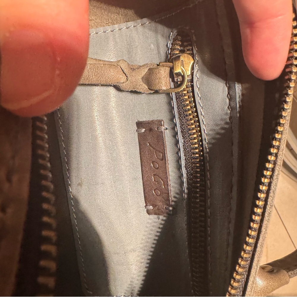 Genuine Leather Handmade Purse with Top Handle and Strap - Picture 8 of 12